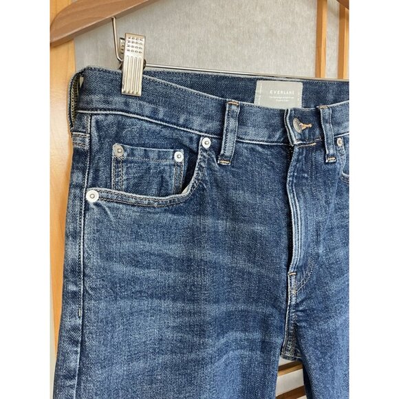 Everlane Womens 29x27” Selvedge Denim Blue Jeans Organic Cotton, Straight Leg - Picture 5 of 12